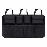 Wozinsky Large Car Organizer for Back Seat Backrest and Trunk - Black