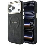 Guess Embossed 4G Classic MagSafe Case for iPhone 17 Pro / 18 Pro - Black