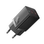 Baseus GaN5 Pro 40W 2xUSB-C Wandladegerät – Schwarz