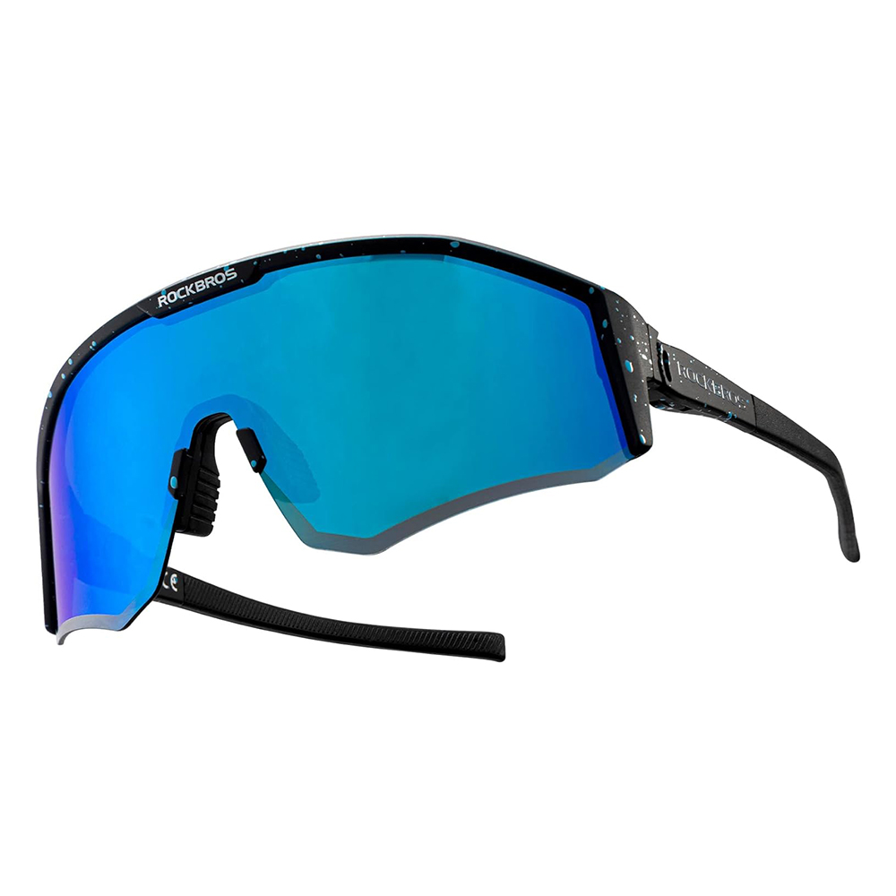 Rockbros SP297 polarized cycling glasses on a white background