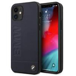 Etui BMW Signature Logo Imprint na iPhone 12 mini - granatowe