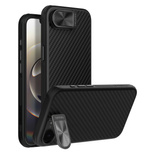 Nillkin CarboProp Magnetic Case with Camera Cover and Stand for iPhone 16e / 17e - Black