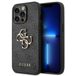Guess 4G Big Metal Logo Case für iPhone 14 Pro Max - Grau
