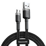 Baseus Cafule Cable CAMKLF-AG1 USB-A / micro USB 2.4A 0.5 m - black-gray