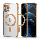 Tech-Protect MagShine Line MagSafe case for iPhone 12 Pro Max - gold