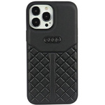 Audi Genuine Leather iPhone 13 Pro / 13 6.1&quot; black/black hardcase AU-TPUPCIP13P-Q8/D1-BK