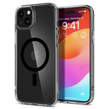 Spigen Ultra Hybrid Mag-Hülle mit MagSafe für iPhone 15 Plus – Schwarz