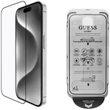 Guess BP Rhinestone 2in1 Displayschutz und Kameraobjektiv-Set für iPhone 16 Pro Max - Silber