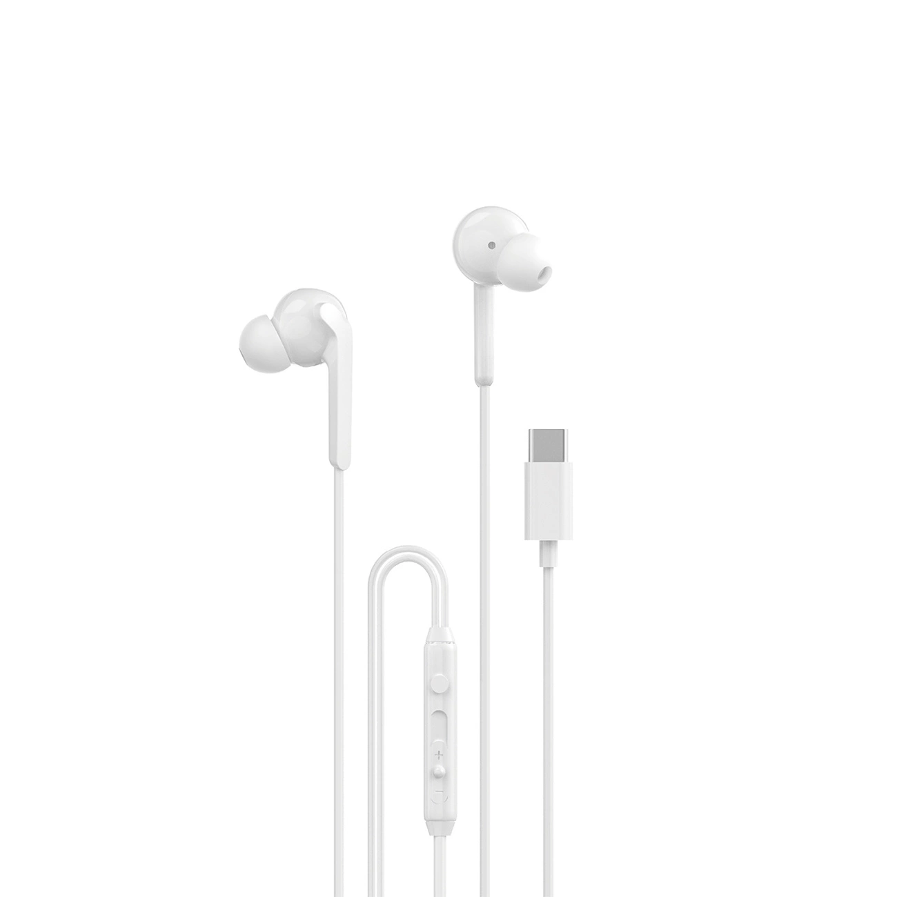 Dudao X3C+ wired in-ear headphones on a white background