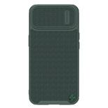 Nillkin Textured S Case iPhone 14 Pro Max Panzerhülle mit Kameraabdeckung dunkelgrün