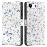 Tech-Protect Wallet Case for iPhone 16e - Daisies with Leaves