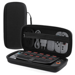 Futerał etui Dux Ducis na Nintendo Switch 2 z rączką i przegródkami na gry - czarny