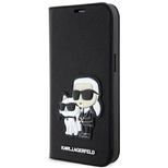 Karl Lagerfeld KLBKP14SSANKCPK iPhone 14 6.1&quot; bookcase black/black Saffiano Karl &amp; Choupette