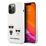 Karl Lagerfeld KLHCP13LSSKCW iPhone 13 Pro / 13 6,1" hardcase biały/white Silicone Karl & Choupette