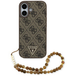 Guess 4G Strap Triangle Logo MagSafe Hülle für iPhone 17 - Braun