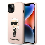 Karl Lagerfeld KLHCP14MSNIKBCP iPhone 14 Plus 6.7&quot; hardcase pink/pink Silicone Ikonik