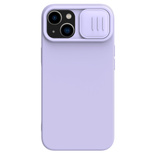 Nillkin CamShield Silky Silicone Case iPhone 14 Plus Case with Camera Protector Purple