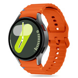 Tech-Protect Silikon-Sportarmband für Samsung Galaxy Watch 4/5/5 Pro/6/7/FE – Orange