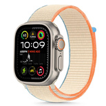 Tech-Protect Nylonarmband für Apple Watch 40 / 41 / 42 mm Beige