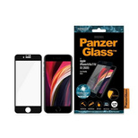 PanzerGlass E2E Pro Super+ gehärtetes Glas für iPhone 6 / 6s / 7 / 8 / SE 2020 / SE 2022 – mit schwarzem Rahmen