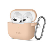 Tech-Protect Silikon-Hakenhülle für Apple AirPods 3 – Beige