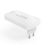 Ładowarka Hama GaN 65W 2x USB-C 1x USB-A składana - biała