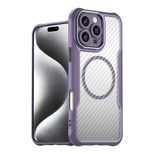 Leading Series MagSafe Silicone Case for iPhone 16 Pro Max - Purple