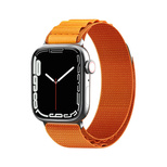 Alpenarmband mit Stahlschließe für Apple Watch 42/44/45/49 mm – Orange