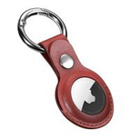 iCarer Leder Nappa Echtleder Etui für AirTag rot (WMAT01-RD)