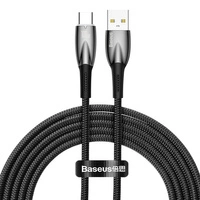 Baseus Glimmer Series kabel do szybkiego ładowania USB-A - USB-C 100W 480Mb/s 2m czarny