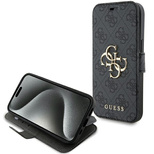 Guess 4G Metal Logo case for iPhone 15 / 14 / 13 - gray