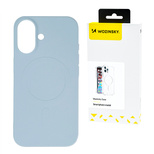 Silikonowe magnetyczne etui Wozinsky Silicone Case Magsafe na Samsung Galaxy S25 Ultra - niebieskie