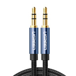 Ugreen AUX audio cable straight minijack 3.5mm plug 3m blue (AV112)