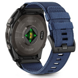 Tech-Protect Nylonband für Garmin Fenix ​​​​5/6/6 PRO/7/8 (47 mm)/E – Blau