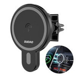 Dudao magnetic car holder inductive Qi charger 15W (compatible with MagSafe) black (F13)