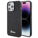 Guess Disco Metal Script case for iPhone 15 Pro Max - black