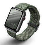 Uniq Aspen geflochtenes Armband für Apple Watch 1/2/3/4/5/6/7/8/SE/SE2 40/38/41 mm – Grün