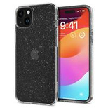 Spigen Liquid Crystal Hülle für iPhone 15 Plus – transparent und glitzernd