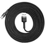 Baseus Cafule Cable durable nylon cable USB / micro USB cable 2A 3M black-gray (CAMKLF-HG1)