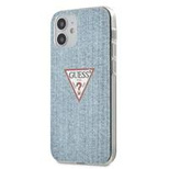 Guess GUHCP12SPCUJULLB iPhone 12 mini 5.4" Blau/Hellblau Hardcase Jeans Collection