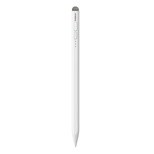 Baseus Smooth Writing 2 Stylus mit aktiver Spitze für iPad mit USB-C-Kabel und austauschbarer Spitze – Weiß