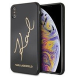 Karl Lagerfeld KLHCI8DLKSBK iPhone 7/8 SE 2020 / SE 2022 czarny/black hard case Signature Glitter