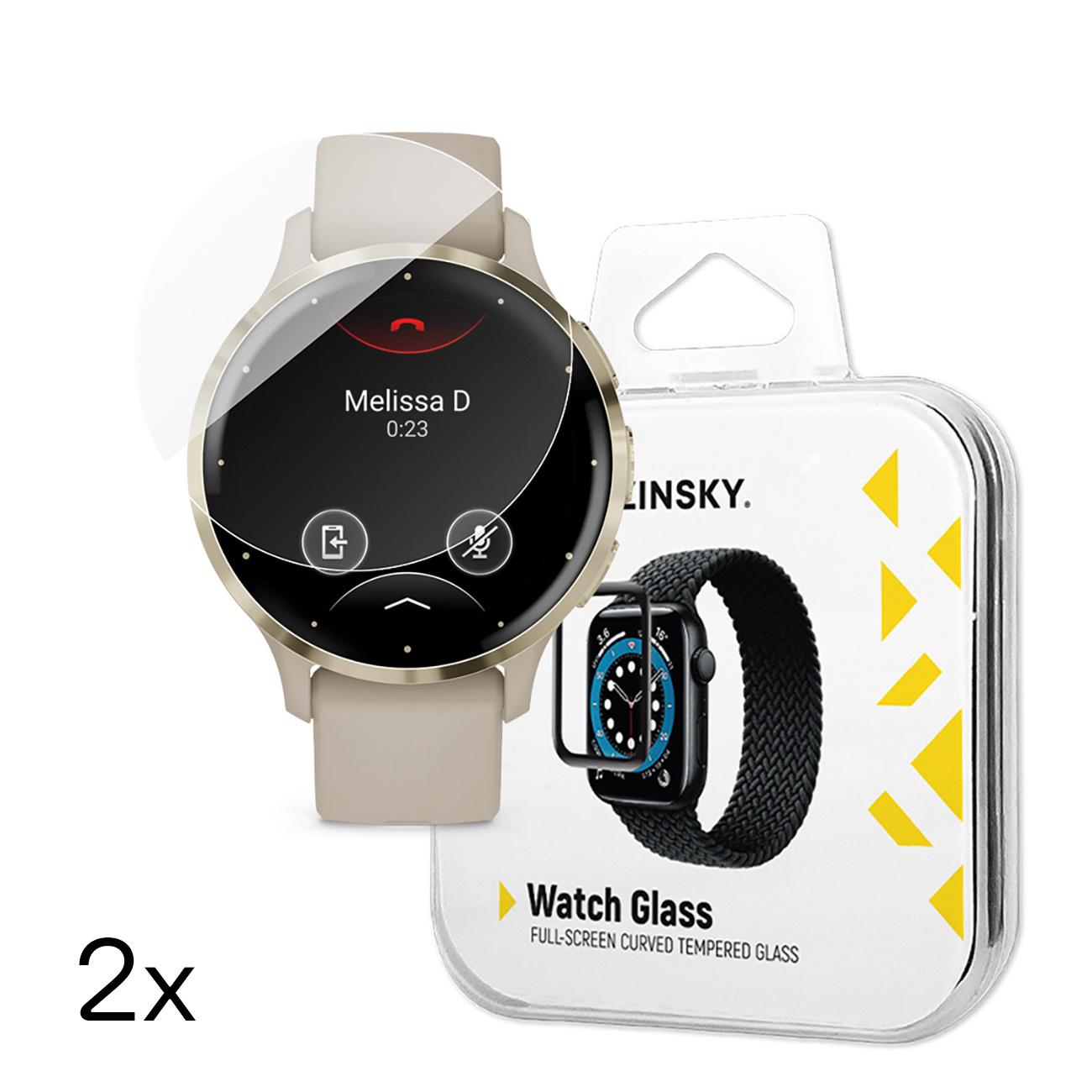 Szkło hartowane Full Glue do Garmin Venu 3S 41mm