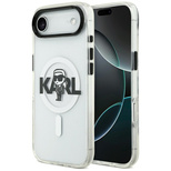 Karl Lagerfeld IML Karl Sketch Logo MagSafe Case for iPhone 17 Air - Transparent
