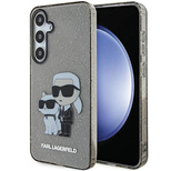 Etui Karl Lagerfeld Glitter Karl&Choupette na Samsung Galaxy S24+ - czarne