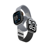 Zestaw 2 pasków AMAZINGTHING Blend Band do Apple Watch 45 / 46 / 49 mm - szaro-czarny / szary