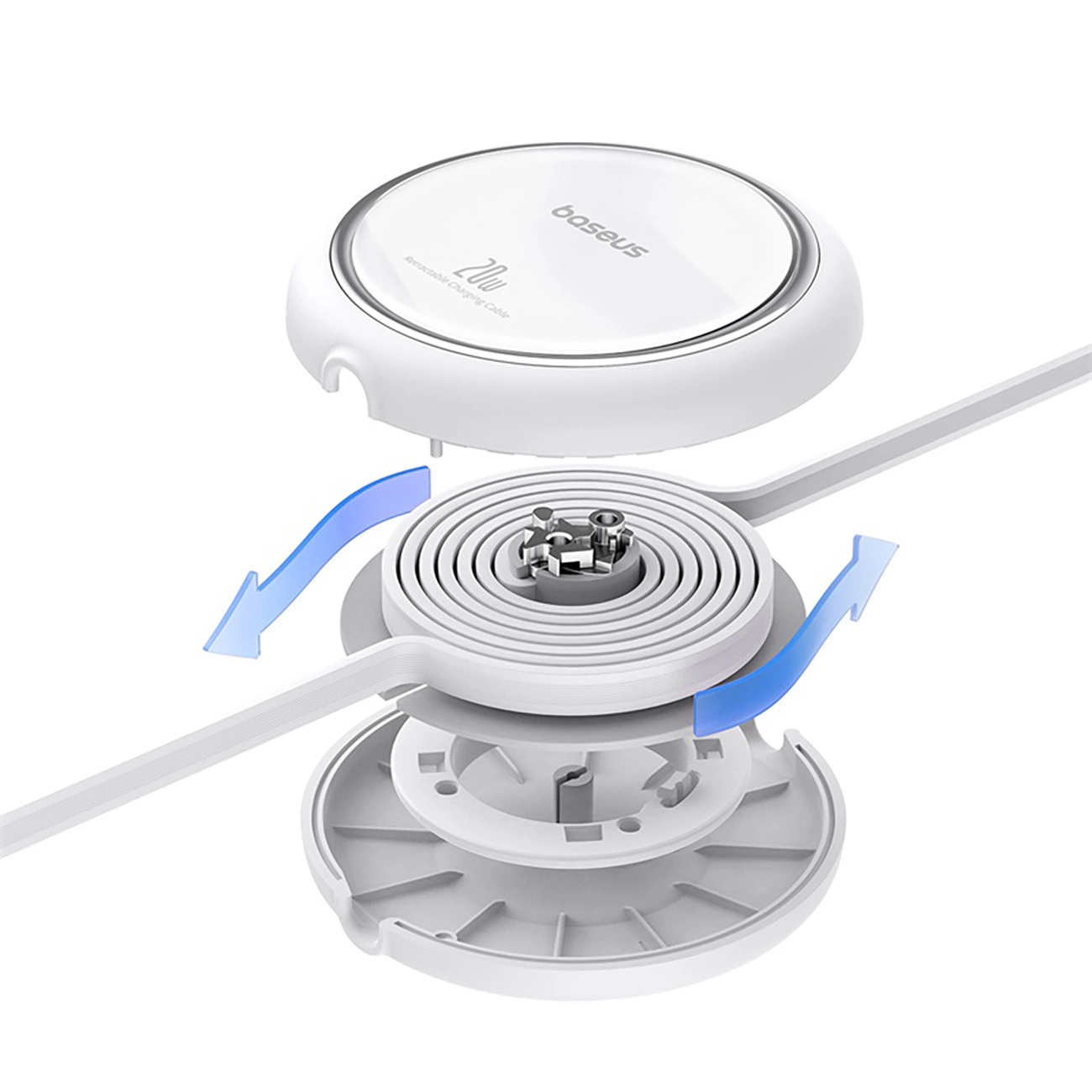 Internal structure of the Baseus Free2Pull retractable cable