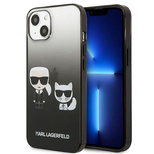 Karl Lagerfeld Gradient Ikonik Karl&amp;Choupette Case for iPhone 13 mini - Black