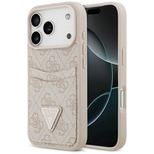 Guess 4G Nauble Card Triangle Case für iPhone 17 Pro - Pink