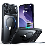 ESR Classic Hybrid Kickstand MagSafe Case für iPhone 17 Pro - Klares Schwarz